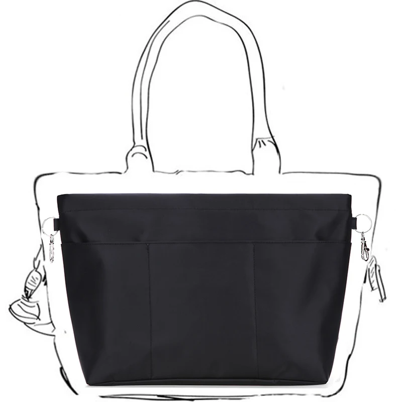 Женская сумка вкладыш Профессиональный карманный органайзер Увеличенная