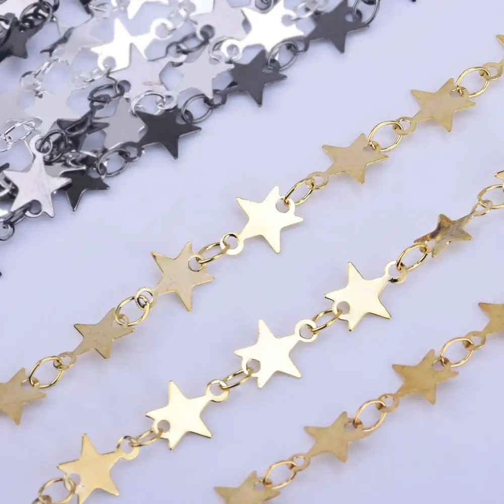 7*7 мм звезда цепь медная оптовая торговля ювелирные изделия фурнитура по двору |