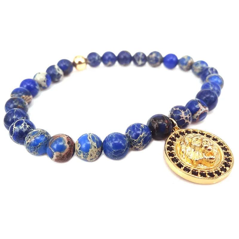 Браслет для мужчин золотой и Micro Pave черный с фианитом львом|bracelets for|lion bracelet menlion |