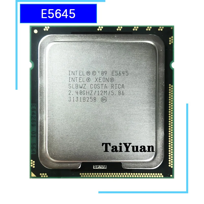 Процессор Intel Xeon E5645 2 4 ГГц шестиядерный 12 M 80 W LGA 1366|Процессоры| |