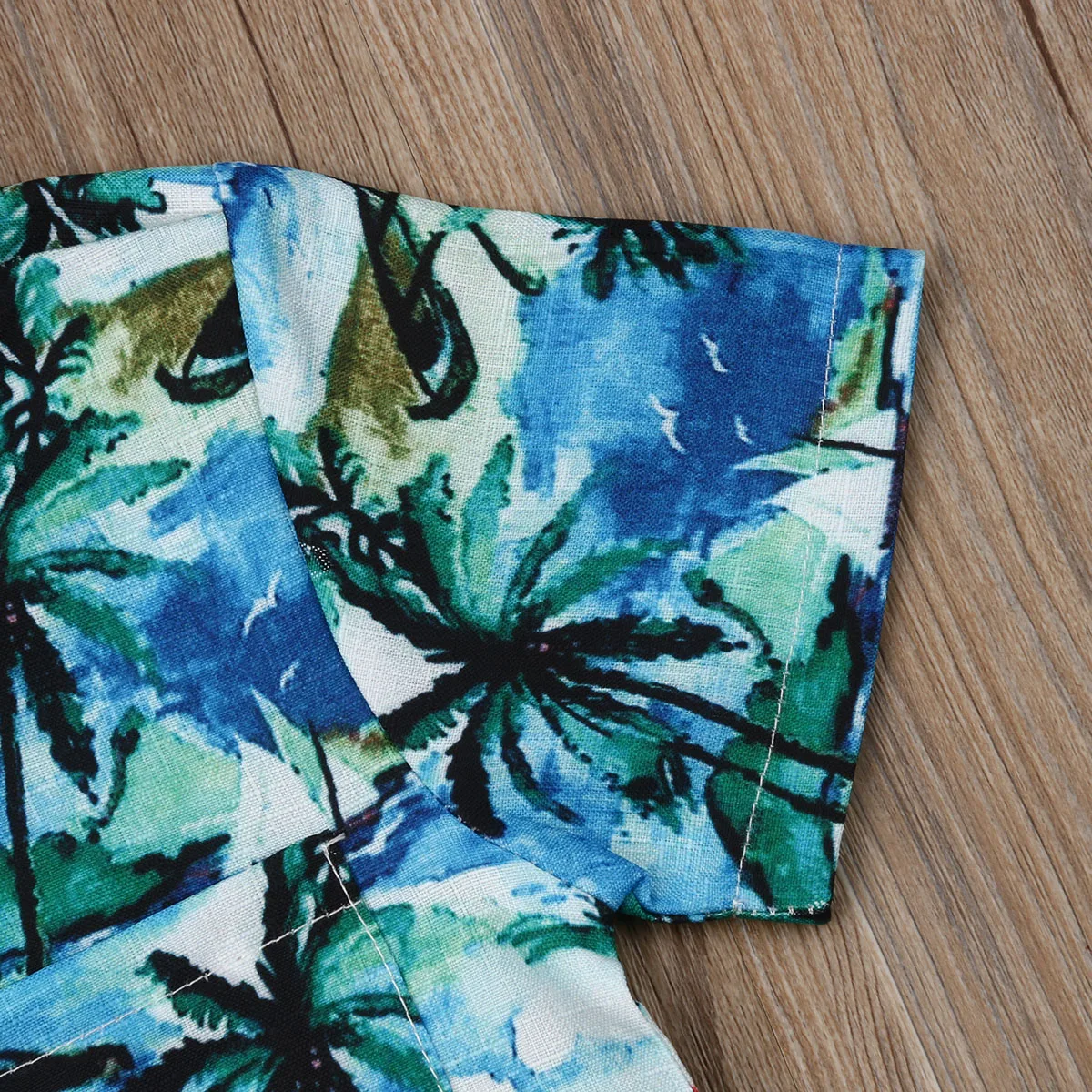 2019 Newborn Baby Boys Bodysuits Short Sleeves Hawaii Holiday Beach Sunsuits Print Button Clothes Outfits |