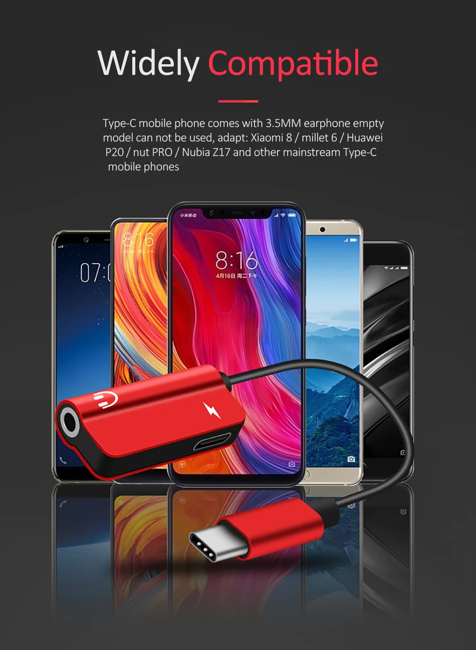 ACCEZZ 2 в 1 usb type C быстрое зарядное устройство 3,5 мм адаптер для Xiaomi Mi 6 huawei mate 10 Pro разъем для наушников аудио и зарядный разветвитель