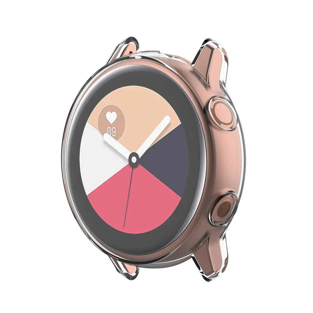 Защитный чехол для экрана из ТПУ Samsung Galaxy Watch Active R500 полностью защитный с