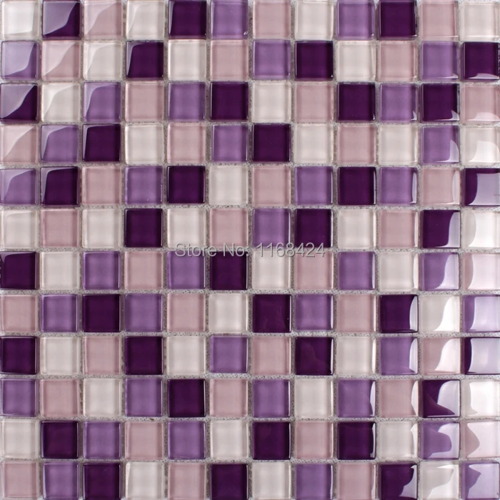 Прекрасная романтичная сияющая квадратная стеклянная мозаичная плитка