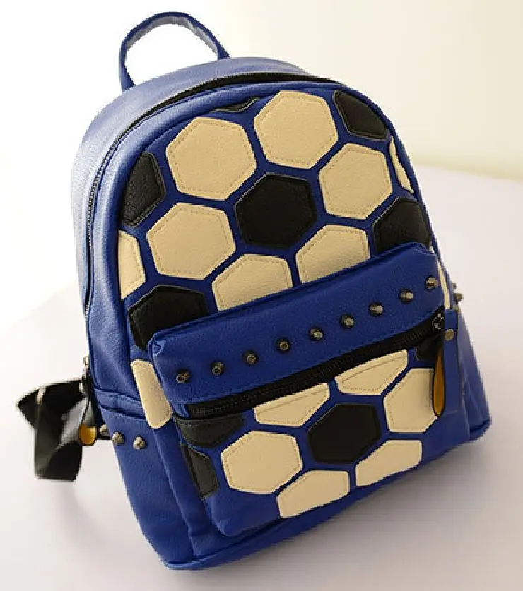 cheer leader soccer backpack super-popular sweet shoulder bag football embossed rivet girl backpacks college | Багаж и сумки