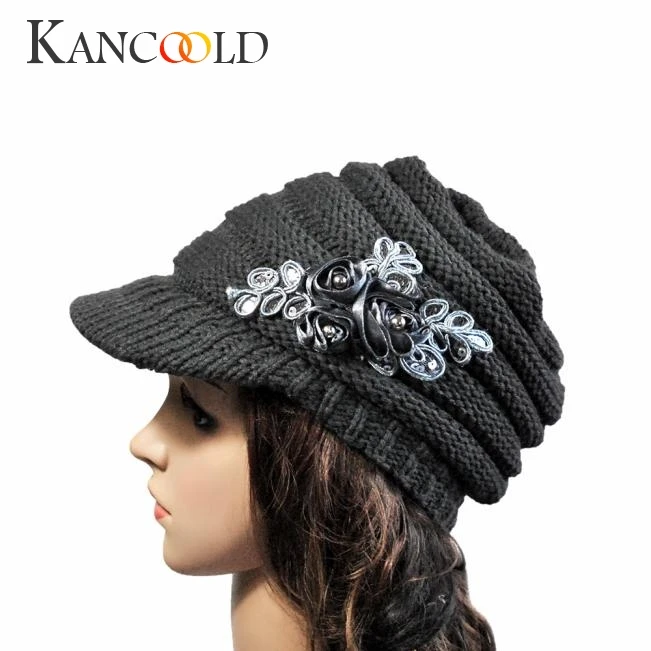 Женская шапка KANCOOLD Корейская версия новой осенне зимней шляпы с блестками и