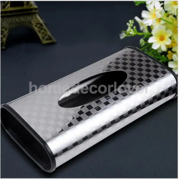 Коробка для салфеток Салфетка чехол из нержавеющей стали глянцевая защитная