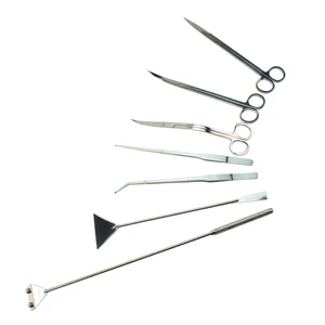 Инструменты для очистки аквариума SUNSUN, пинцет для очистки из нержавеющей стали, зажимы для водного украшения, обрезка