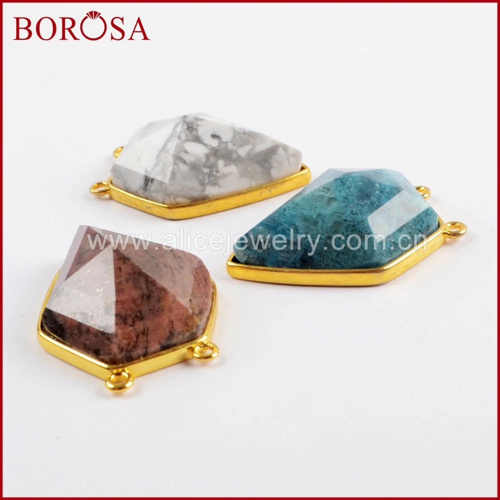 BOROSA 5 шт. пентагональный Многофункциональный Гранёные камни Соединитель с друзой