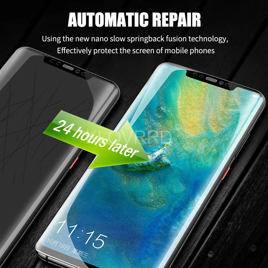 Полное покрытие экрана протектор для Huawei Mate 20 10 pro honor v9 8 9 p9 p8 lite 2017 Гидрогелевая