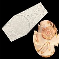 1pc flower pattern feather silicone fondant mold sugar cake decorating tools candy chocolate mold baking tool d054