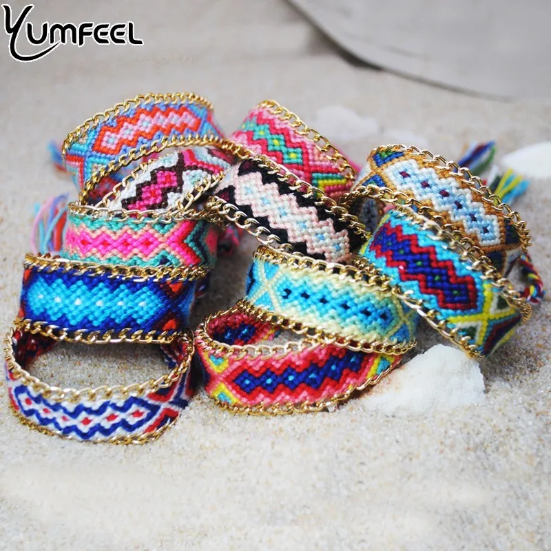 Yumfeel,, ручная работа, бохо, кисточка, браслет дружбы, хлопковая нить, браслет и ножной браслет, женские пляжные ювелирные изделия, подарки, мода