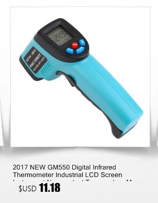 1 шт. GM320 лазерный ЖК-цифровой ИК инфракрасный термометр измеритель температуры пистолет точка-50~ 330 градусов Бесконтактный термометр