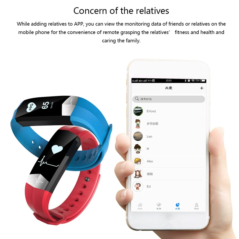 Умный Браслет Smarcent GM4 CD01 графитовый ЭКГ и PPG Sprort напоминание о пульсе кровяном