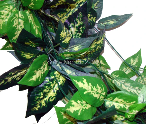

New 80FEET FAKE PLANT IVY ARTIFICIAL GREEN LEAVIES GARLAND FAUX FRUIT VINE LEAF WEDDING Decoration 10pcs