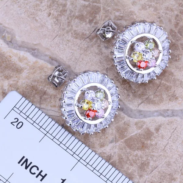 Набор ювелирных изделий из серебра с кулоном и желтым цирконием Размеры 6 / 7 8 9/10