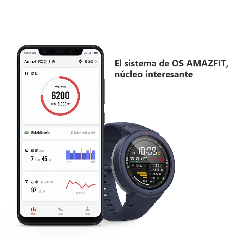 Смарт-часы Xiaomi Amazfit Verge мужские 1 3 дюймов AMOLED экран циферблат и ответ на звонки