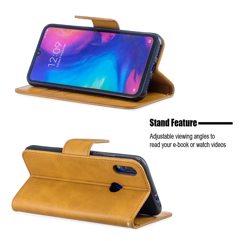 Чехол бумажник для Xiaomi Redmi Note 7 чехол из искусственной кожи Магнитный флип Funda 5 Pro 4