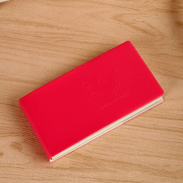 Rose red Записная книжка-планировщик милый ежедневник дневник мини-журнал смайлик записная книжка путешественник лексика маленький блок De Notas дропшиппинг - Цвет: Rose red