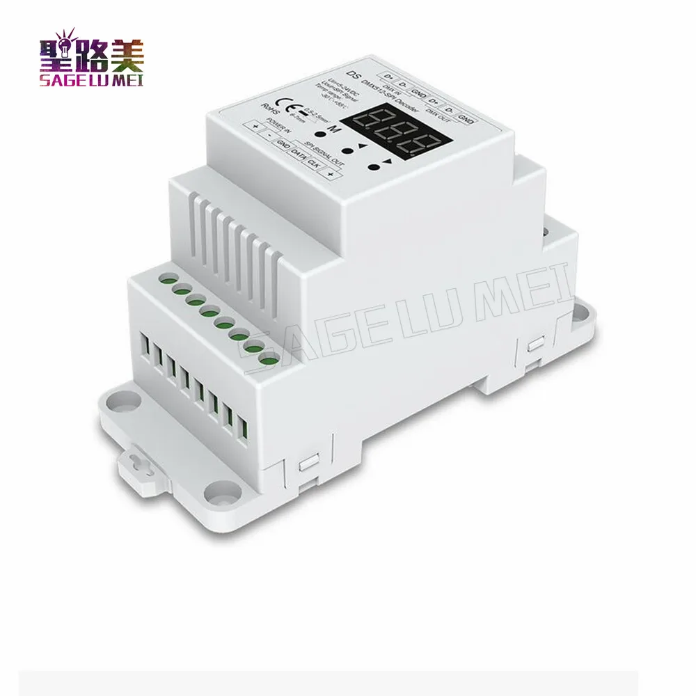 Высококачественный преобразователь постоянного тока 5 в 12 В 24 DMX512 сигнал SPI