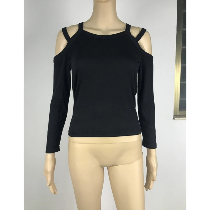 Осенняя облегающая блузка Heydress с длинным рукавом и открытыми плечами