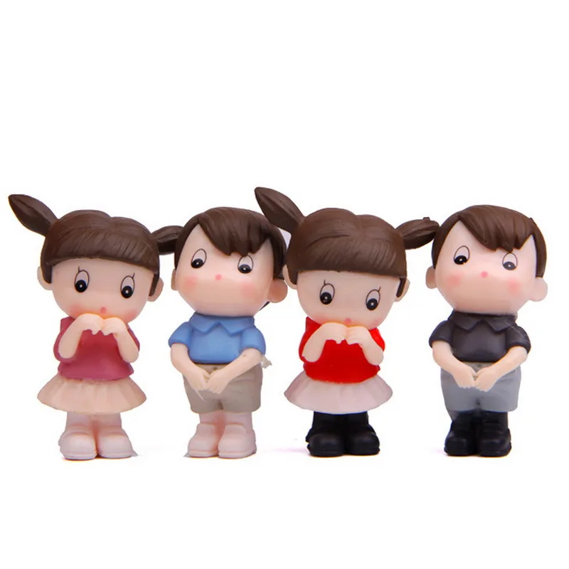 4 шт./лот застенчивый Toot рот Мальчики мультфильм PVC Фигурки DIY Craft игрушки аниме