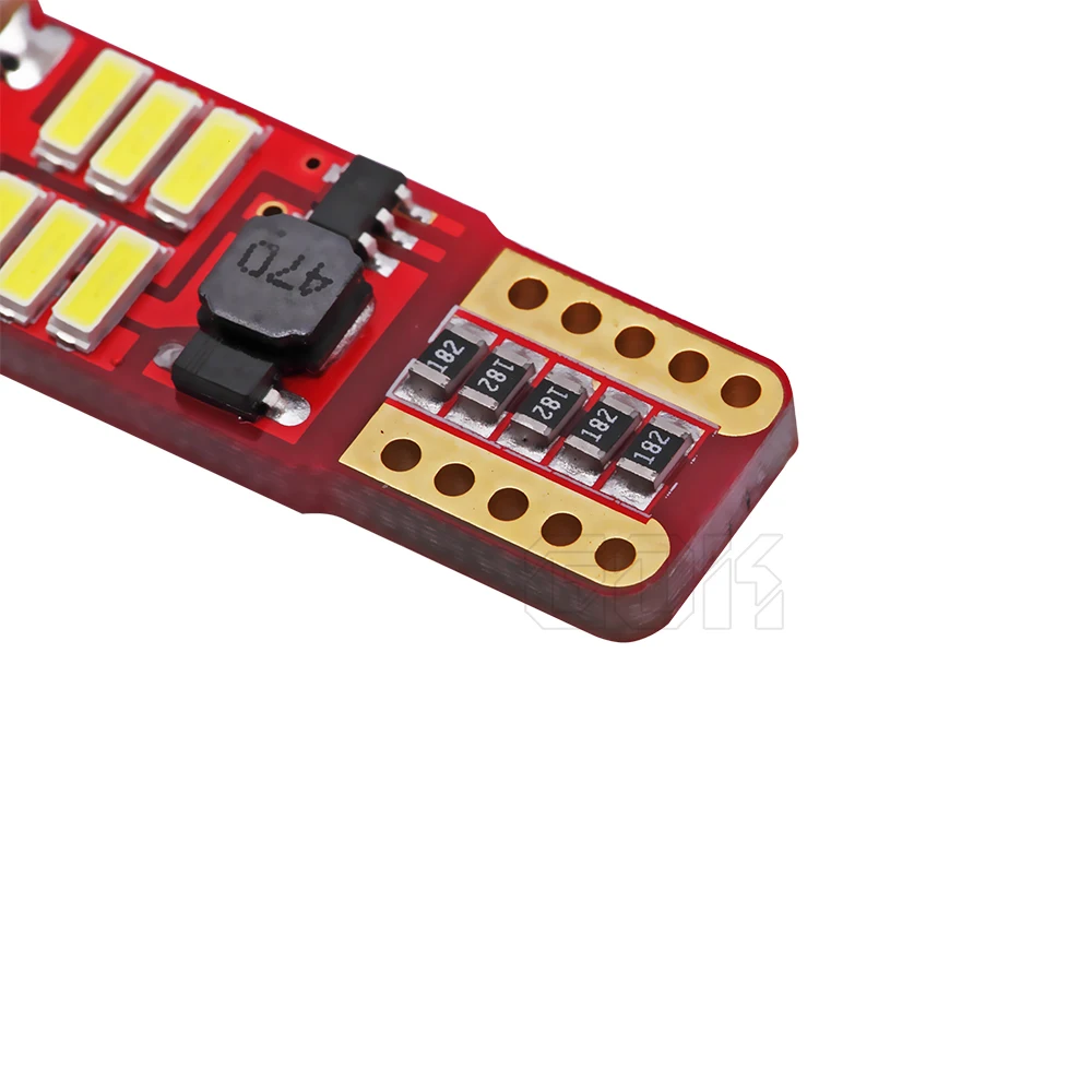 4 шт. T10 led canbus 18SMD 4014 Белый t10 Автомобильная боковая клиновидная лампочка без