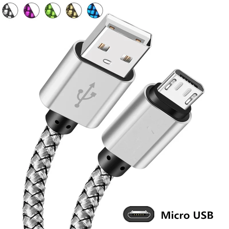 Зарядный кабель Micro USB для Samsung Galaxy M10 A6 Plus J4 J6 2018 Redmi 6a S2 провод передачи данных Xiaomi Mi