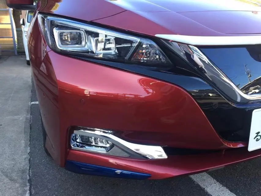 

For Nissan Leaf Front fog lamp cover ABS chrome 2Pcs