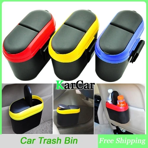 Горячие Продажи Мини-Автомобиль Dustbin Box Мусорное ведро Держатель Авто Мусор Может