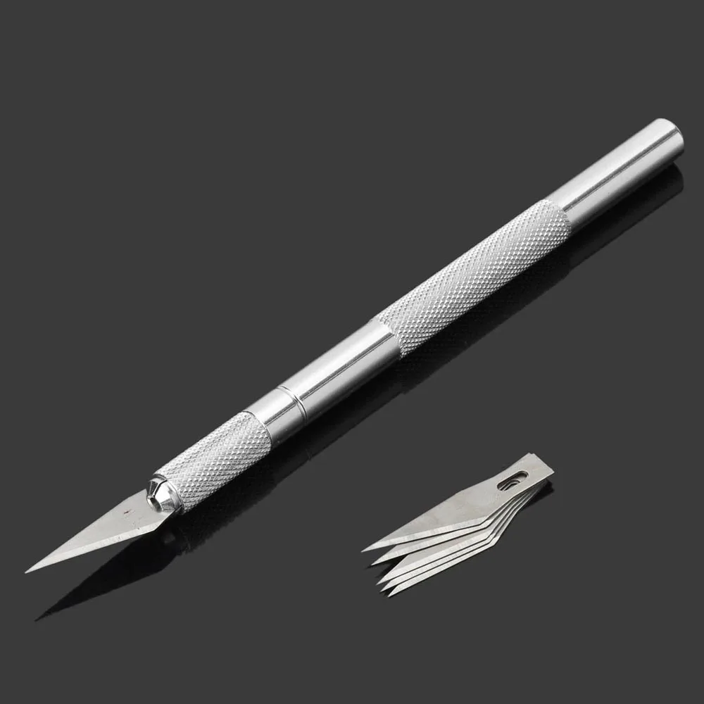 Нож для резьбы по дереву и бумаге с 5 запасными лезвиями|hand tools|knife precisionprecision knife |