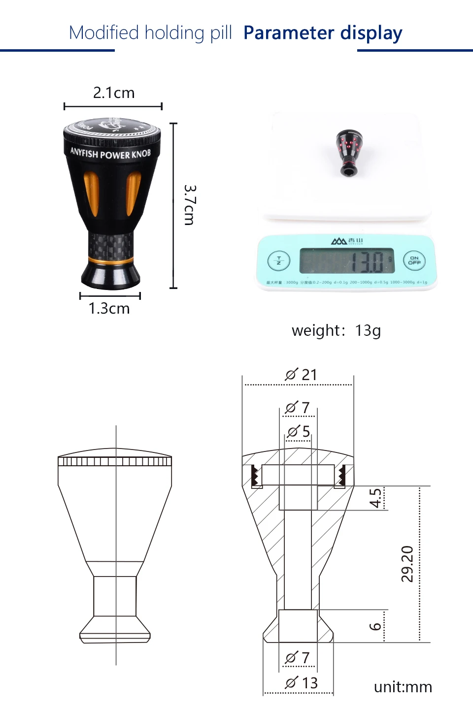 ANYFISH безынерционная катушка ручка для катушки для Shimano Stradic CI4 Curado Sedona Daiwa CR80 baitcasing катушка спиннинговые Катушки Снасти