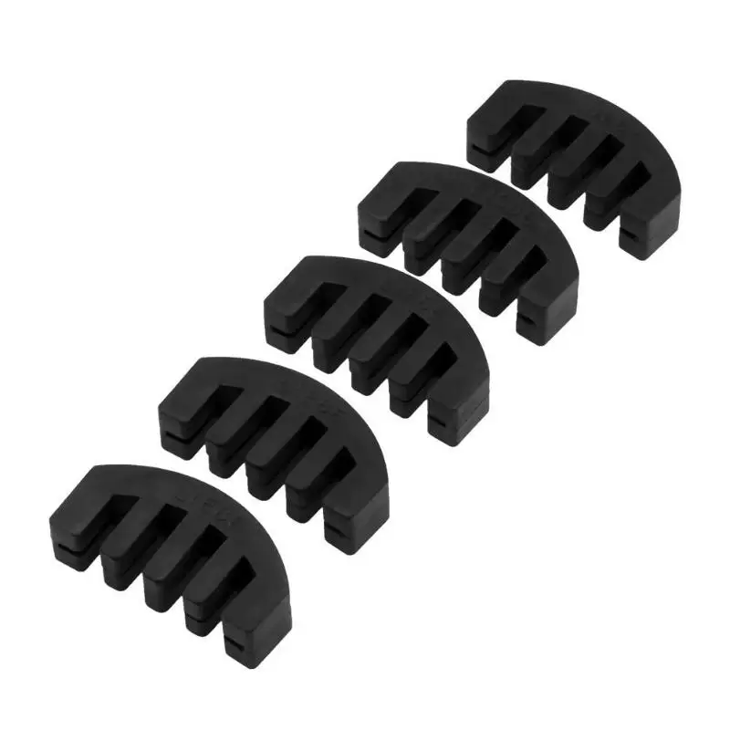 

New 5pcs Professional Violin Use Black 5-Prong Rubber 4/4- 3/4 Violin Silencers Fiddle Practice Mutes for Violin Accessories