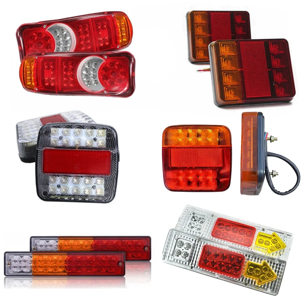12V Водонепроницаемый 8 19 26 20 46 светодиоды задние фары пара лодка прицеп Запчасти