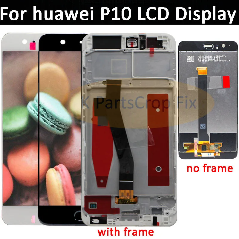 ЖК дисплей для Huawei P10 с сенсорным экраном и дигитайзером в сборе рамкой замены|5