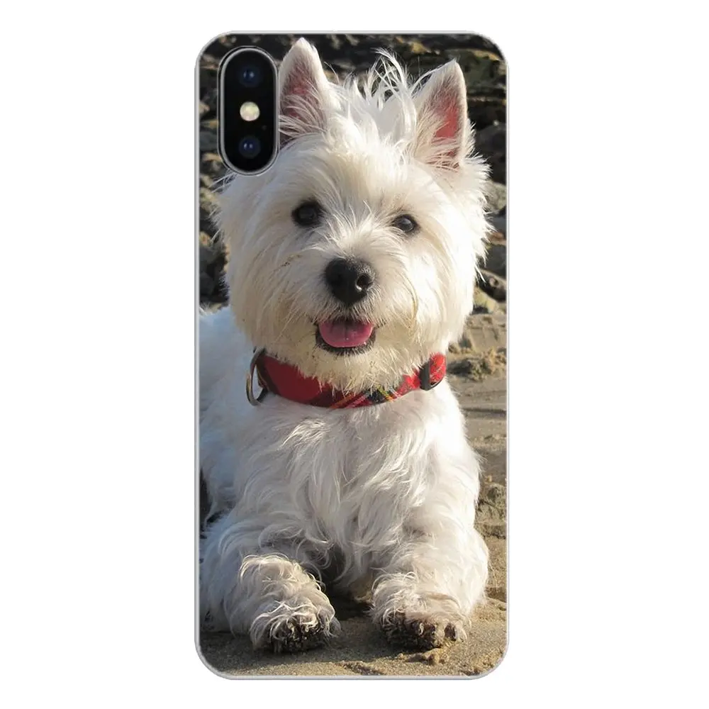 Силиконовый чехол для телефона iPod Touch iPhone 4 4S 5 5S 5C SE 6 6S 7 8 X XR XS Plus MAX I Love My Westie dog puppies