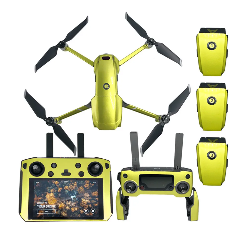 Наклейка Водонепроницаемая наклейка для DJI Smart контроллер Роскошные наклейки Кожа для DJI MAVIC 2 Pro& Zoom Дрон аксессуар 4 батареи
