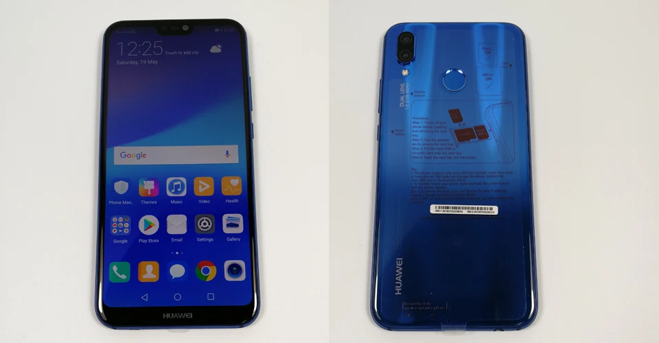 Huawei P20 Lite, глобальная прошивка, NOVA 3E, смартфон с функцией распознавания лица, 5,84 дюймов, полный экран, Android 8,0, стеклянный корпус, фронтальная камера 24 МП
