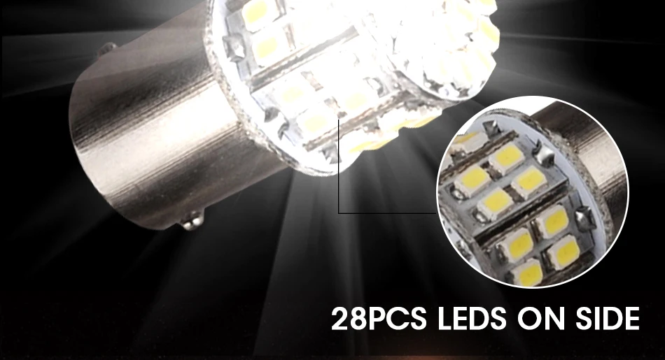 Hlxg 4 шт. Led BA15S 1156 P21W лампы габаритные фонари для автомобиля 12 в 6000K сигнальная лампа Поворотная сигнальная Тормозная лампа заднего хода автомобиля Стайлинг