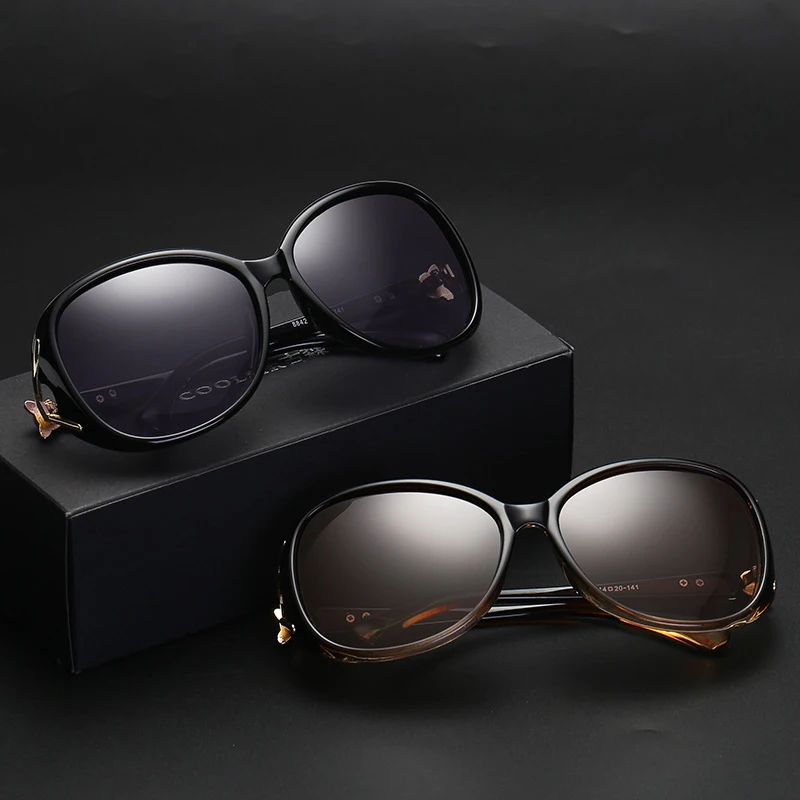 Automobiles Driver Goggles Lady New Polarizing Sunglasses Fashionable Sun glasses Large Frame Leopard Head Driving Glasses UV400 |