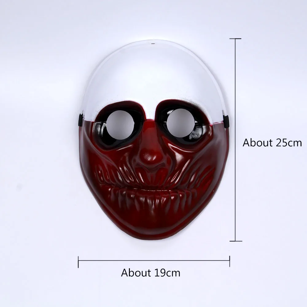 Payday Mask страшная маска на Хеллоуин террор Маскарад Хьюстон& волк& цепи маска взрослые Вечерние Маски тушь для ресниц de Хэллоуин MK00PY - Цвет: Wolf