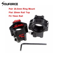 heavy duty 25 4mm ring hole gun accessories 11mm rail for picatinny laser scope mount flashlight tactical hunting