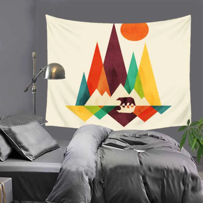 Абстрактная живопись гобелен с печатным рисунком ковер пейзажем домашний Декор