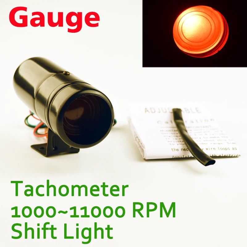 Регулируемый тахометр с вращением на 1000-11000 об/мин красный/синий Алюминиевый