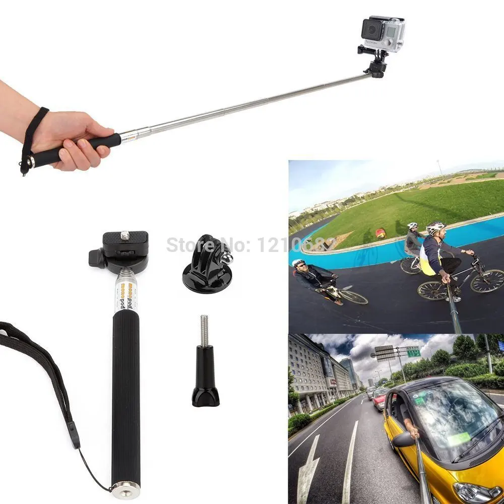 

action camera mount Accessories For Xiaomi yi Sj4000 sjcam Gopro Hero 5 3 3+ 4 Session Float surf stick Monopod Head Chest Strap