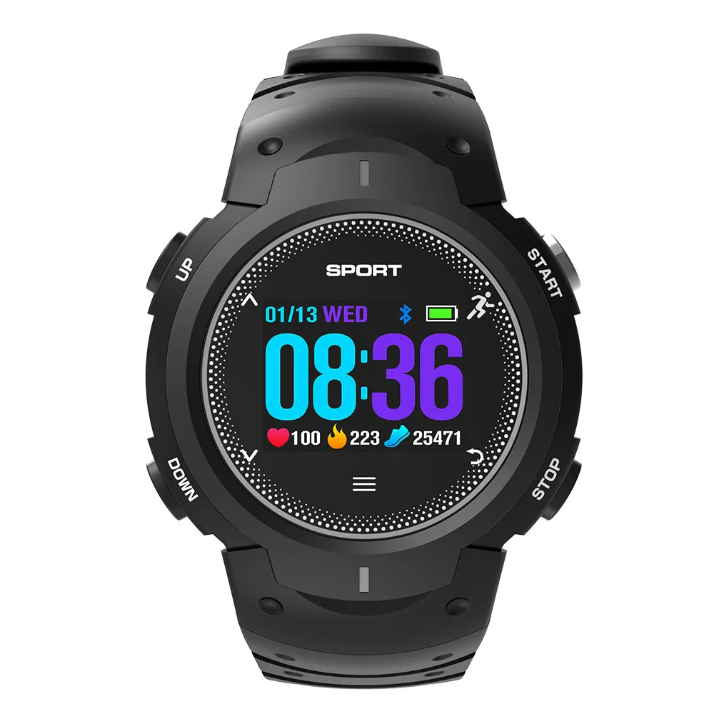 № 1 F13 Bluetooth Smart часы реального IP68 Водонепроницаемый Multi спортивный режим плавание