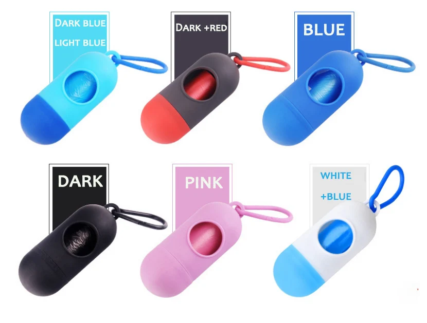 Портативный раздатчик для корма собак в форме таблетки контейнер мусора чистки