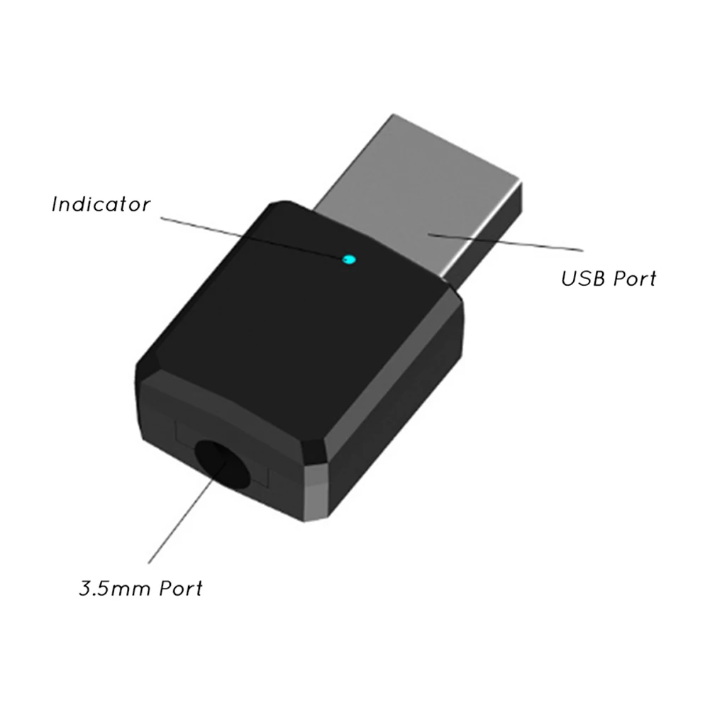 Беспроводной Bluetooth аудио передатчик приемник 2 в 1 USB автомобильный AUX адаптер для