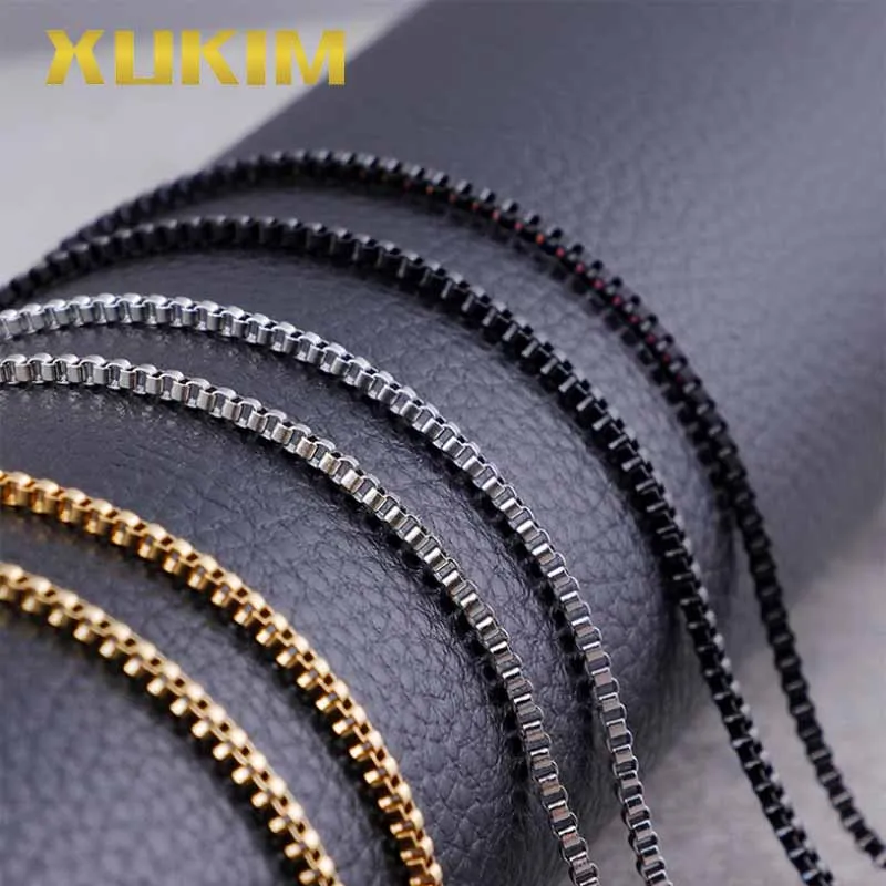 Ювелирные изделия XCN219 Xukim титановая сталь золотой цвет квадратная цепочка с