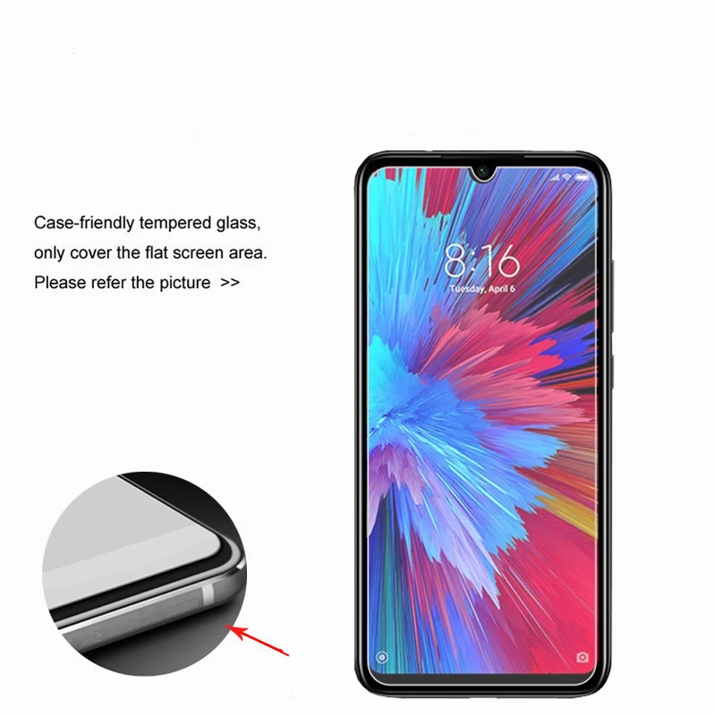 Youthsay 2 шт. для Xiaomi Redmi 7 стеклянная защита экрана закаленное стекло пленка